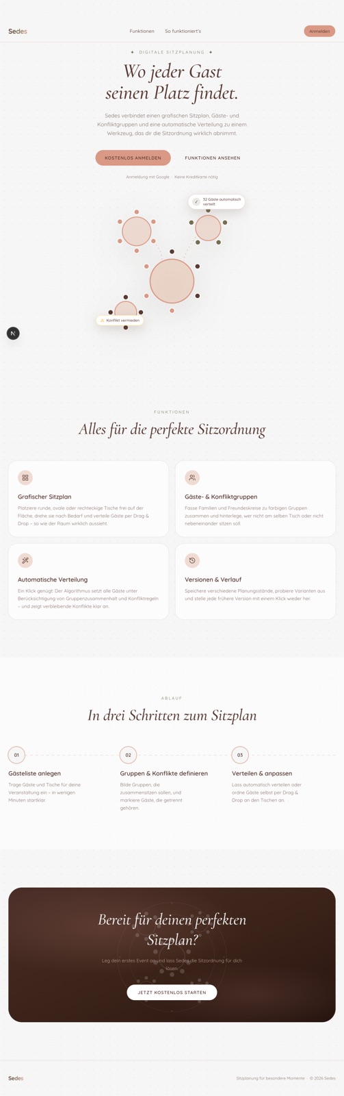 Startseite von Sedes